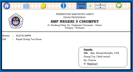 Detail Format Amplop Surat Nomer 31