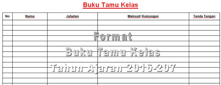 Detail Format Buku Tamu Excel Nomer 11