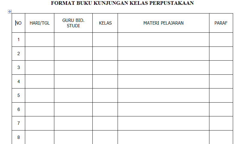 Detail Format Buku Tamu Excel Nomer 32