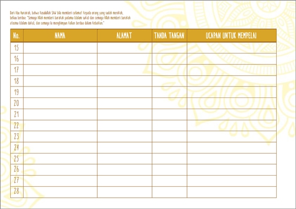Detail Format Buku Tamu Excel Nomer 37