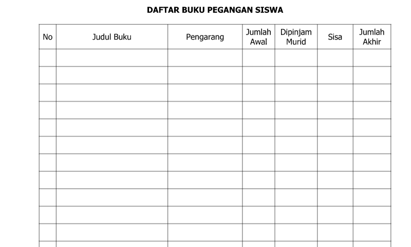 Detail Format Buku Tamu Excel Nomer 43