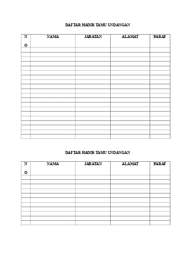 Detail Format Buku Tamu Excel Nomer 57