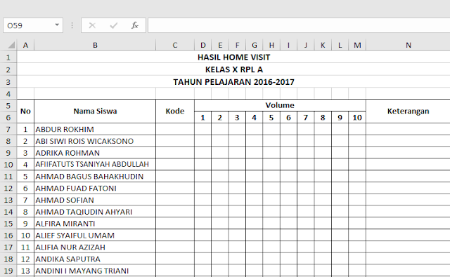 Detail Format Kunjungan Rumah Nomer 13