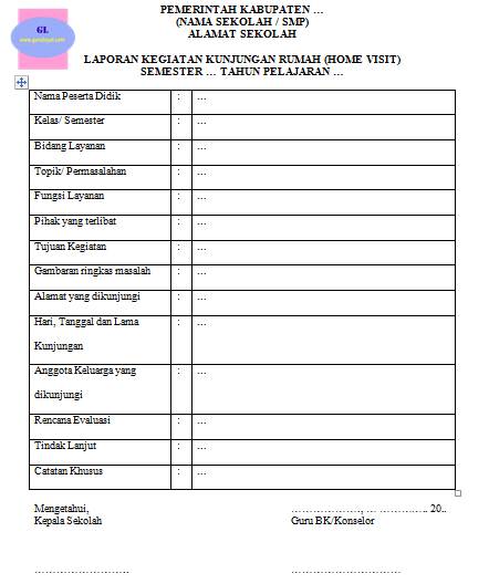 Detail Format Kunjungan Rumah Nomer 15