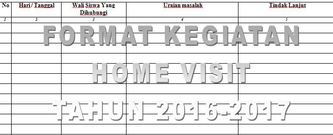 Detail Format Kunjungan Rumah Nomer 18