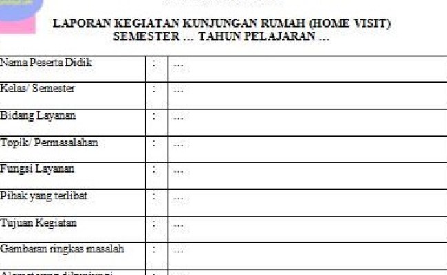 Detail Format Kunjungan Rumah Nomer 20