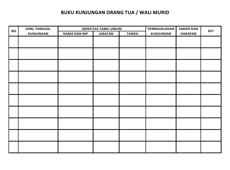 Detail Format Kunjungan Rumah Nomer 23