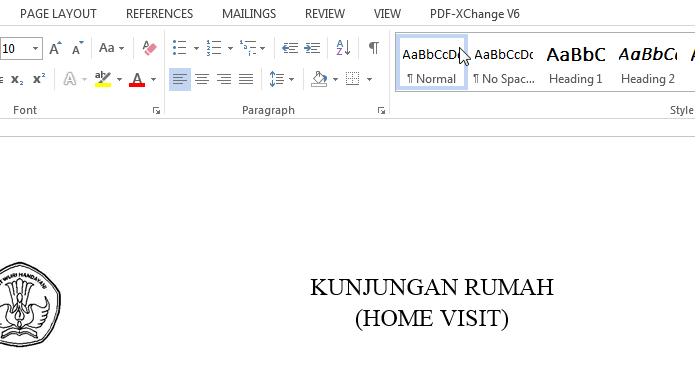 Detail Format Kunjungan Rumah Nomer 27