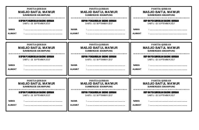 Detail Format Kupon Doorprize Doc Nomer 11