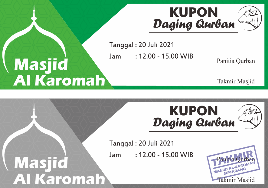 Detail Format Kupon Qurban Excel Nomer 12
