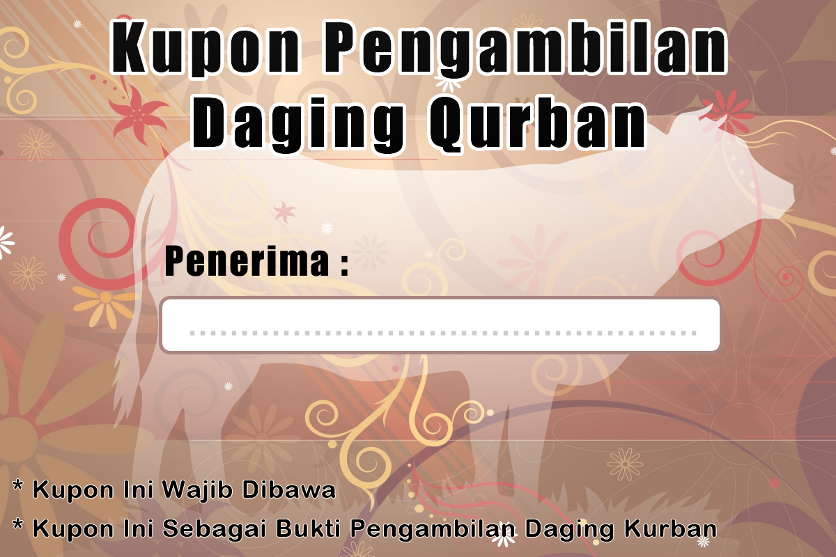 Detail Format Kupon Qurban Excel Nomer 51