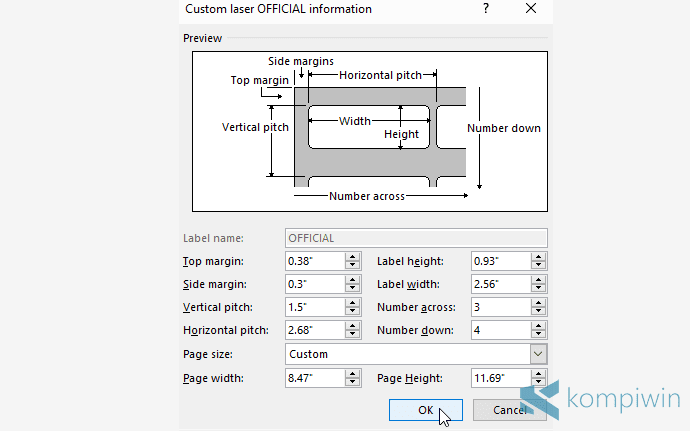 Detail Format Label Koala 112 Nomer 12
