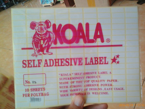 Detail Format Label Koala 112 Nomer 14
