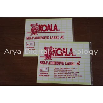 Detail Format Label Koala 112 Nomer 18