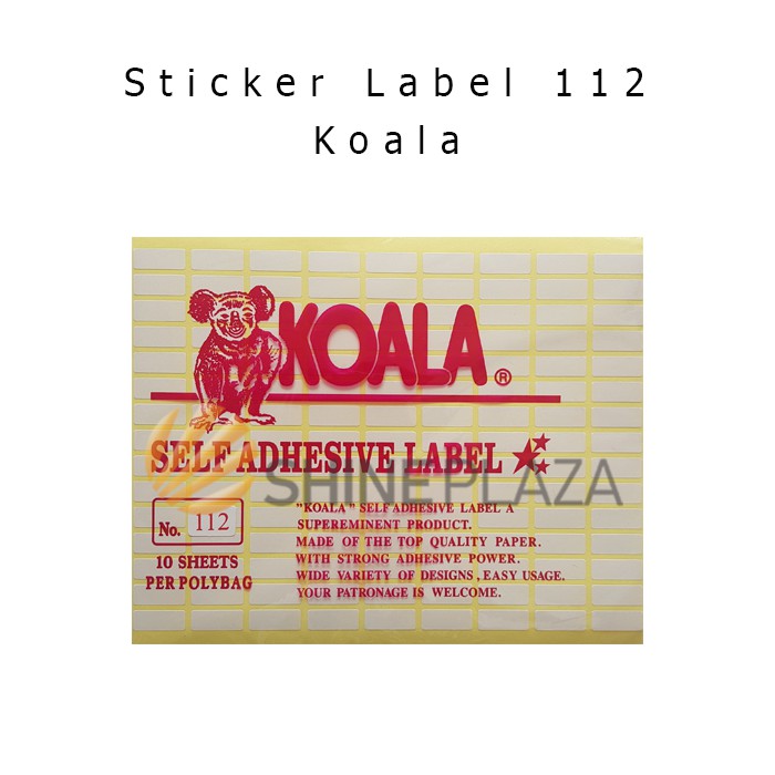 Detail Format Label Koala 112 Nomer 5