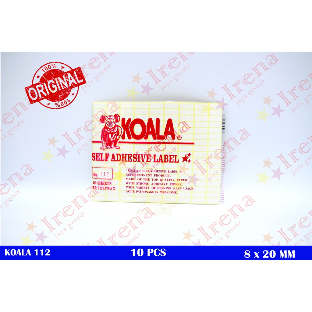 Detail Format Label Koala 112 Nomer 47