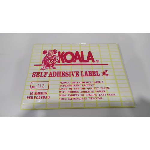 Detail Format Label Koala 112 Nomer 10