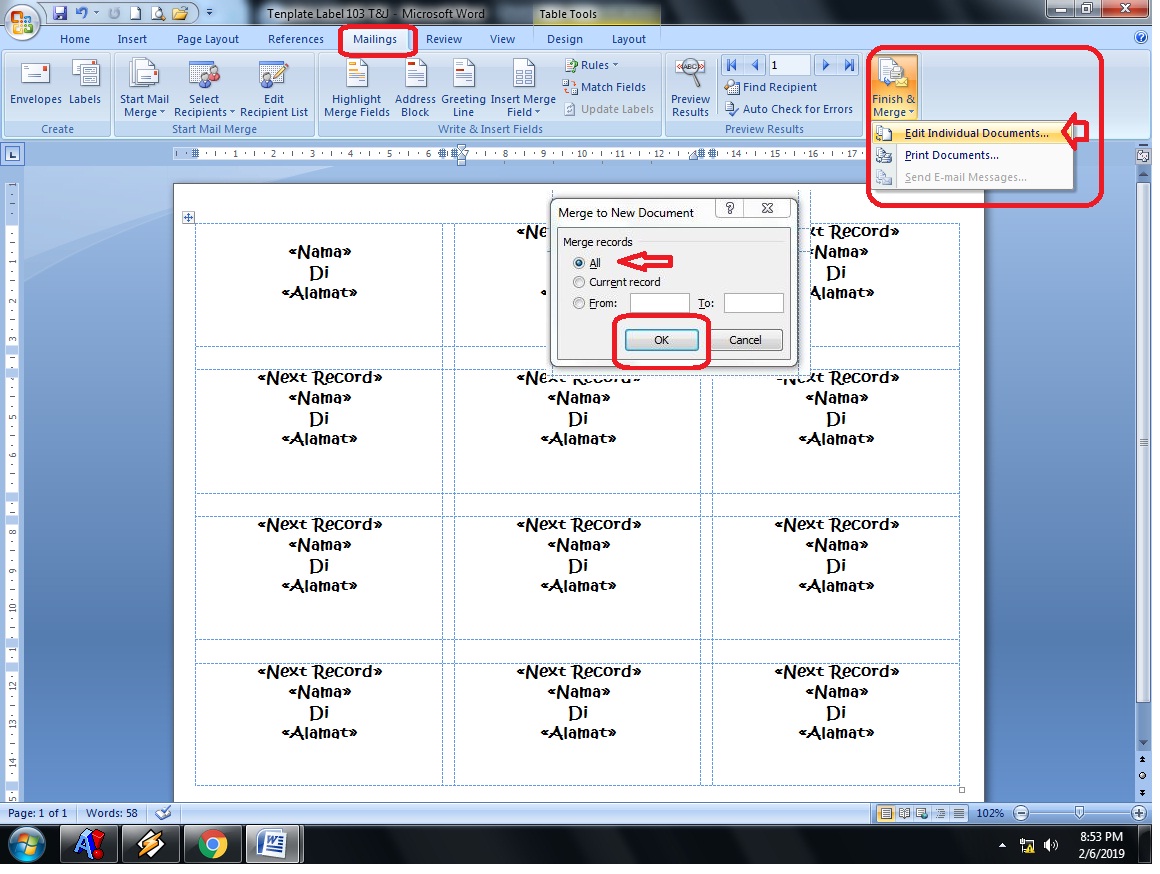 Detail Format Label Tom And Jerry 103 Nomer 2