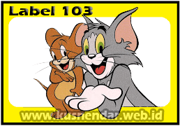 Detail Format Label Tom Jerry 103 Nomer 39