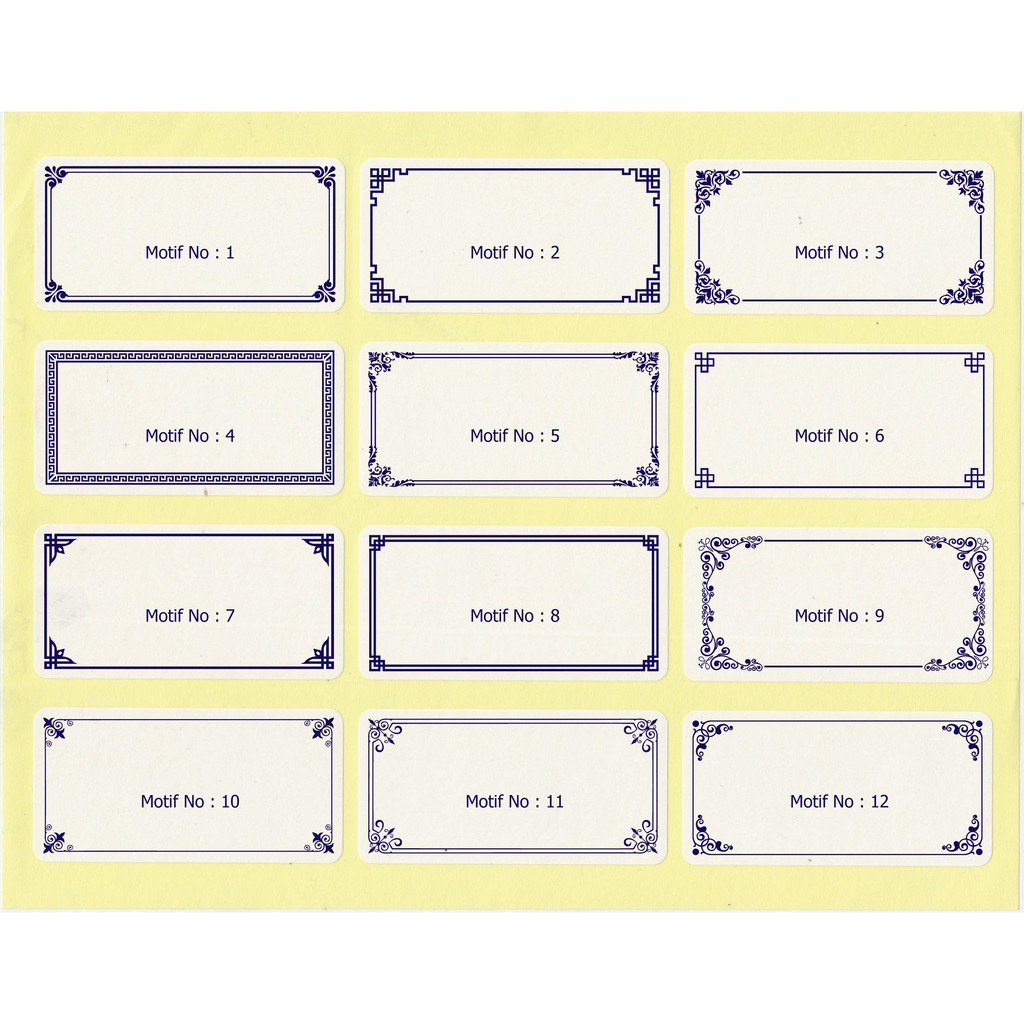 Detail Format Label Tom Jerry 103 Nomer 52