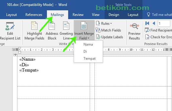 Detail Format Label Tom Jerry 103 Ms Word 2010 Nomer 26