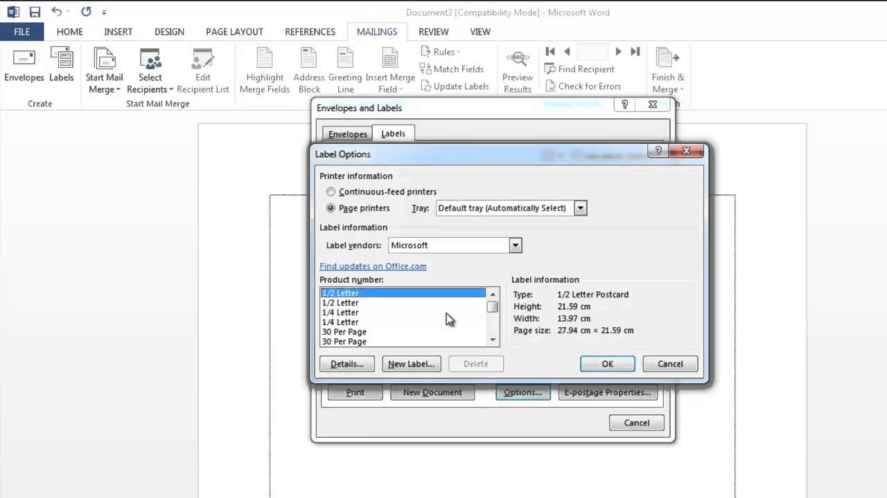 Detail Format Label Tom Jerry 103 Ms Word 2010 Nomer 30