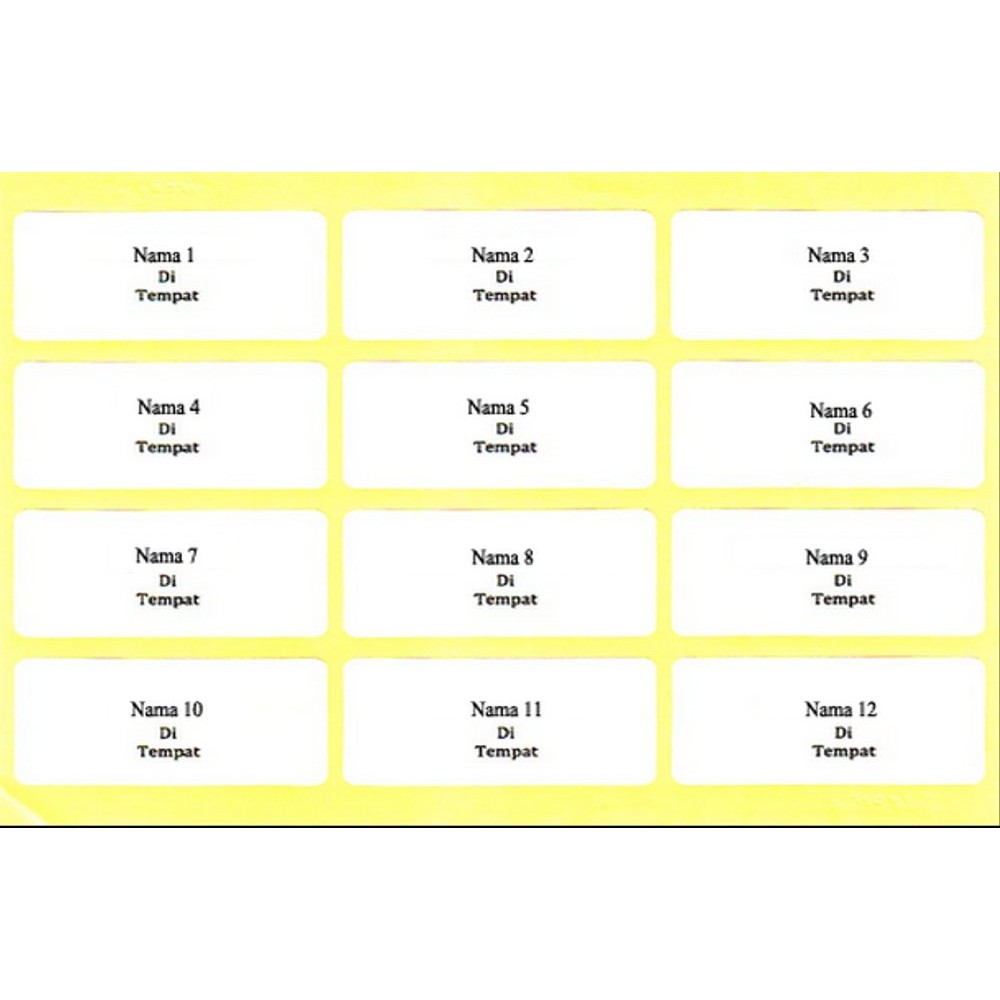 Detail Format Label Undangan 103 Nomer 11