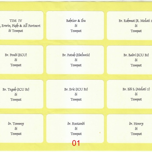 Detail Format Label Undangan 103 Nomer 14