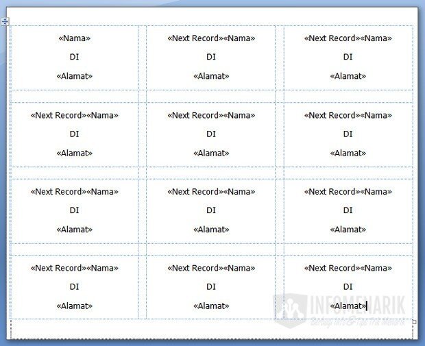 Detail Format Label Undangan 103 Nomer 19