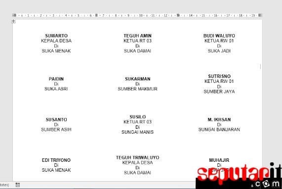 Detail Format Label Undangan 103 Nomer 21