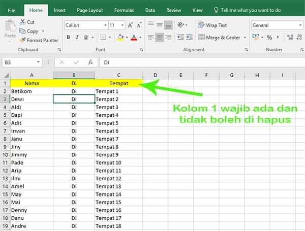 Detail Format Label Undangan 103 Nomer 47