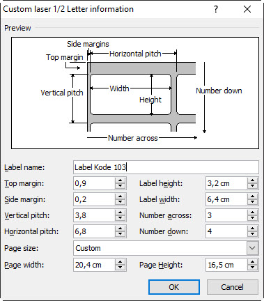 Detail Format Label Undangan 103 Word 2007 Nomer 21