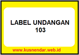 Detail Format Label Undangan 103 Word 2007 Nomer 43