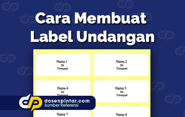 Detail Format Label Undangan 121 Nomer 20