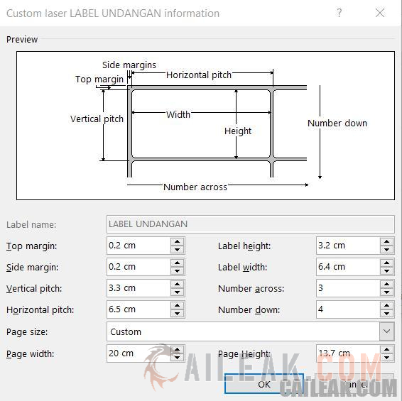 Detail Format Label Undangan 121 Nomer 34