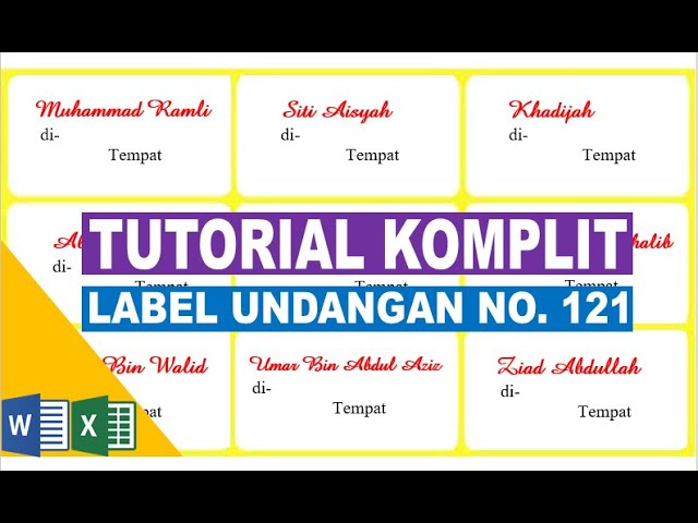 Detail Format Label Undangan 121 Nomer 39