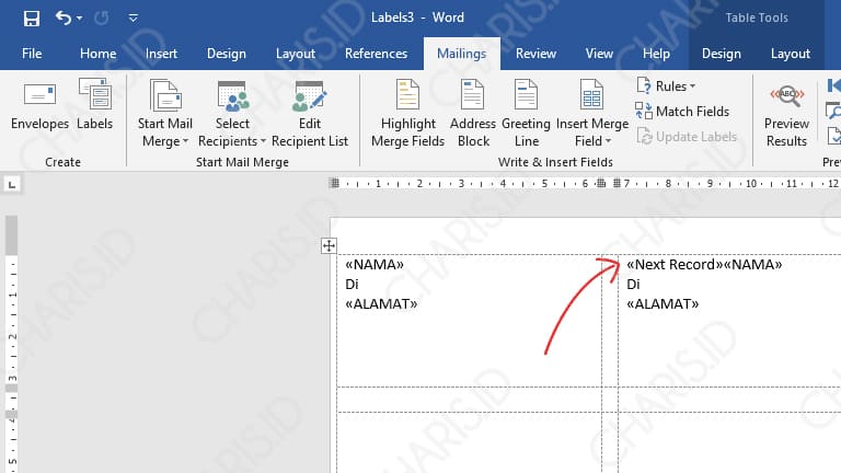 Detail Format Label Undangan 121 Nomer 51