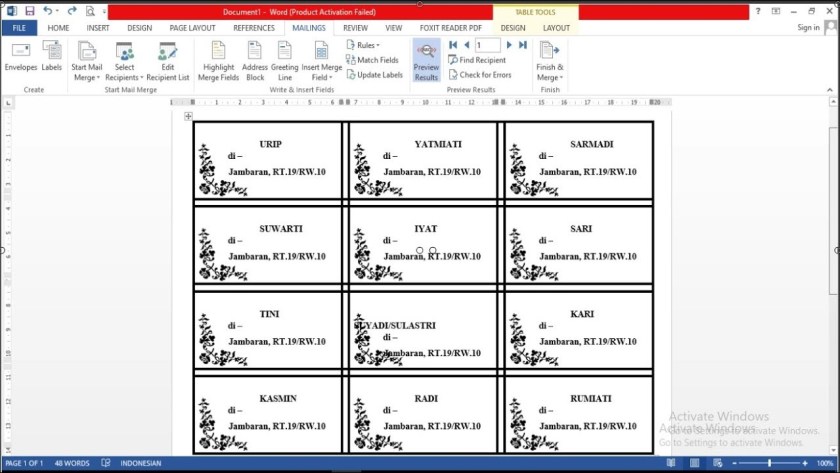 Detail Format Label Undangan 121 Nomer 55