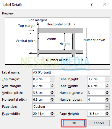 Detail Format Label Undangan Nomer 41