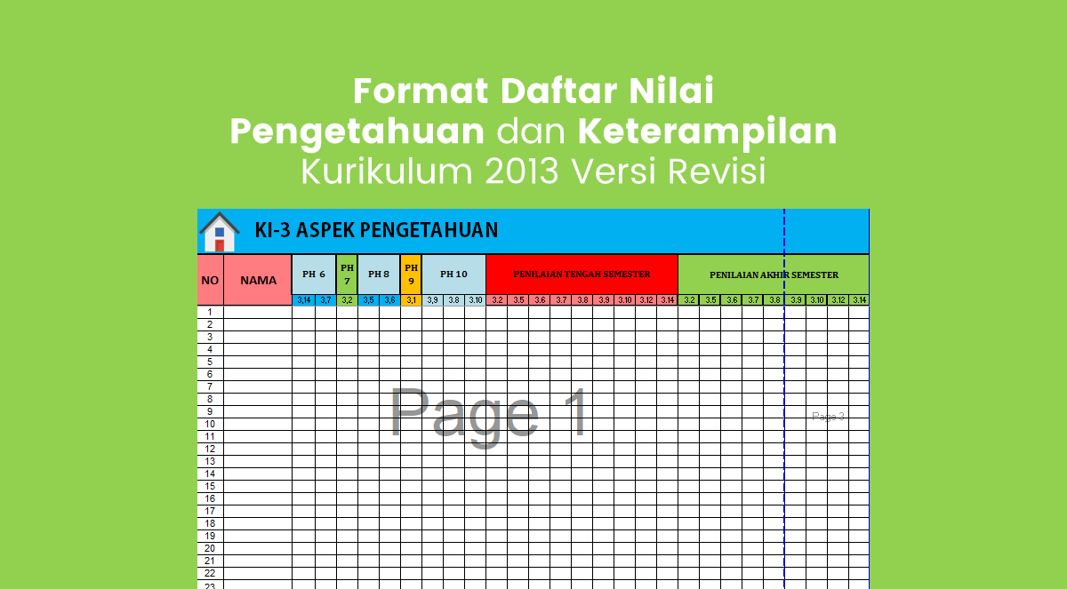 Detail Format Nilai K13 Smk Gambar Teknik Nomer 53