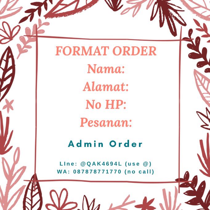 Detail Format Order Pesanan Nomer 10