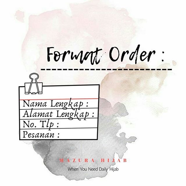 Detail Format Order Pesanan Nomer 13