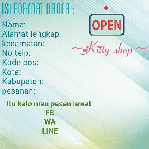 Detail Format Order Pesanan Nomer 17