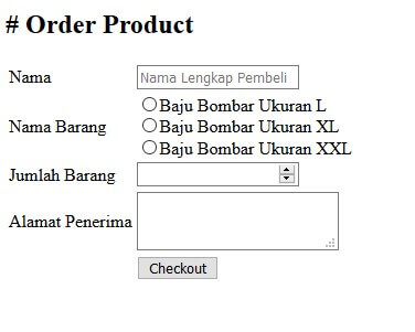 Detail Format Order Pesanan Nomer 21