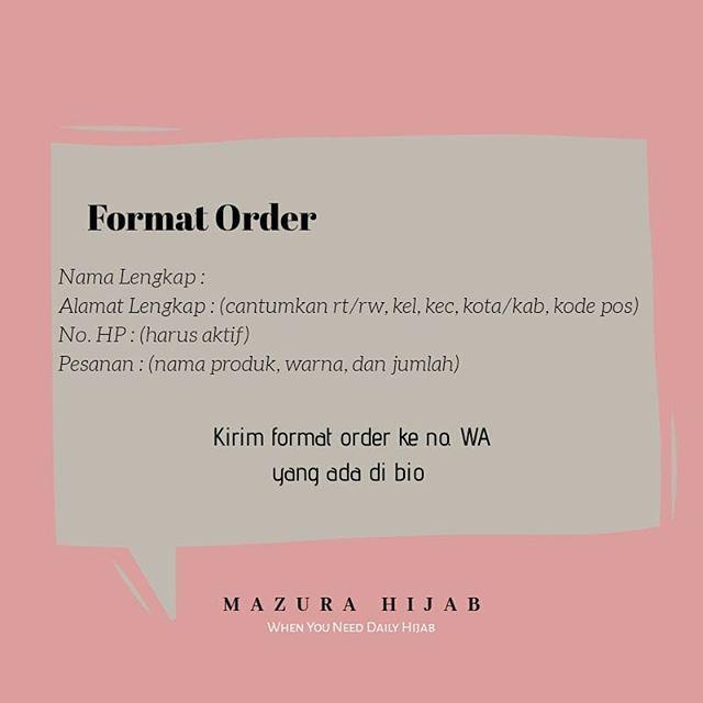 Detail Format Order Pesanan Nomer 28