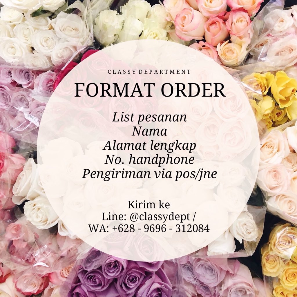 Detail Format Order Pesanan Nomer 36