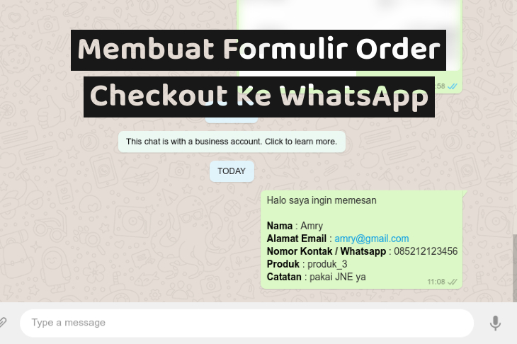 Detail Format Order Pesanan Nomer 42