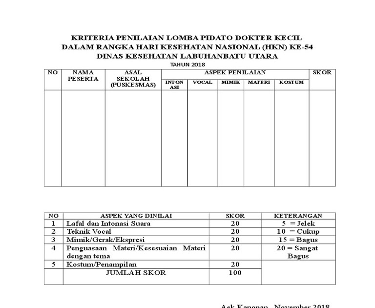 Detail Format Penilaian Lomba Kaligrafi Nomer 28