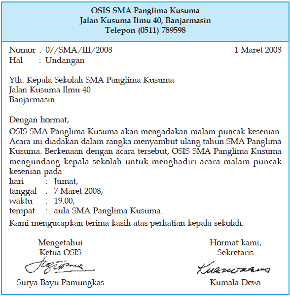 Detail Format Surat Dinas Nomer 21