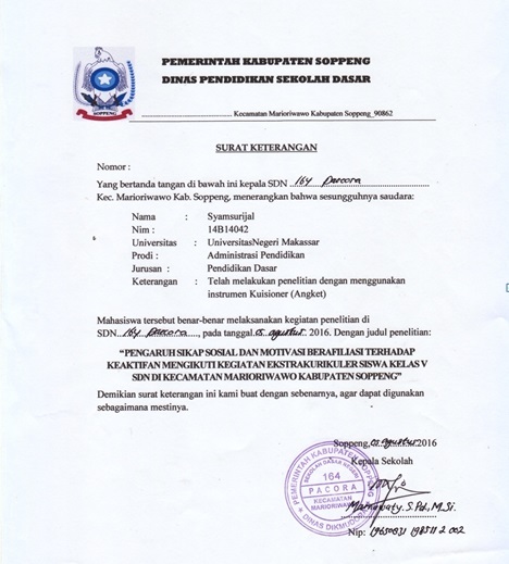 Detail Format Surat Ijin Penelitian Nomer 2